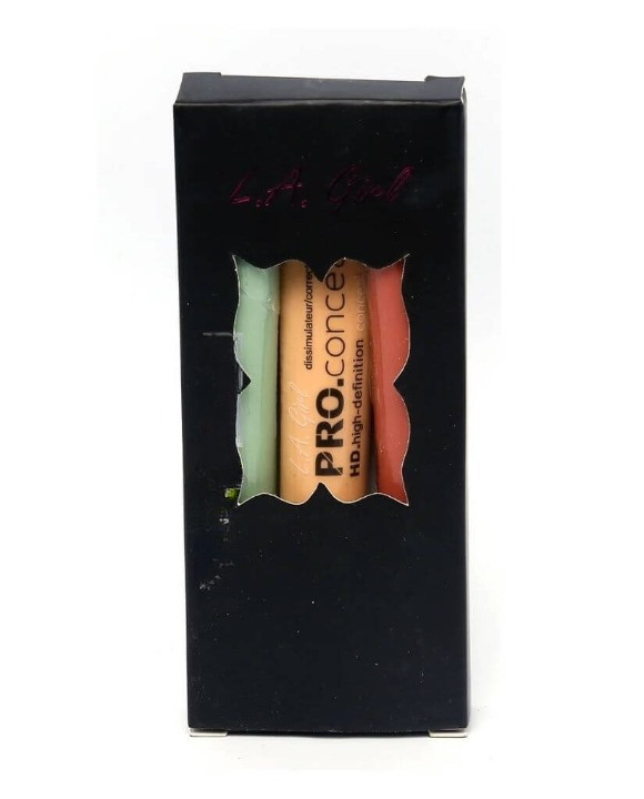 LA Girl HD Pro Concealer Pack of 3 – Best Quality Full Coverage Concealer for Dark Circles & Blemishes