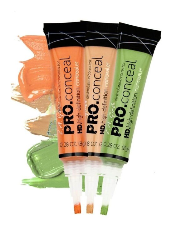 LA Girl HD Pro Concealer Pack of 3 – Best Quality Full Coverage Concealer for Dark Circles & Blemishes