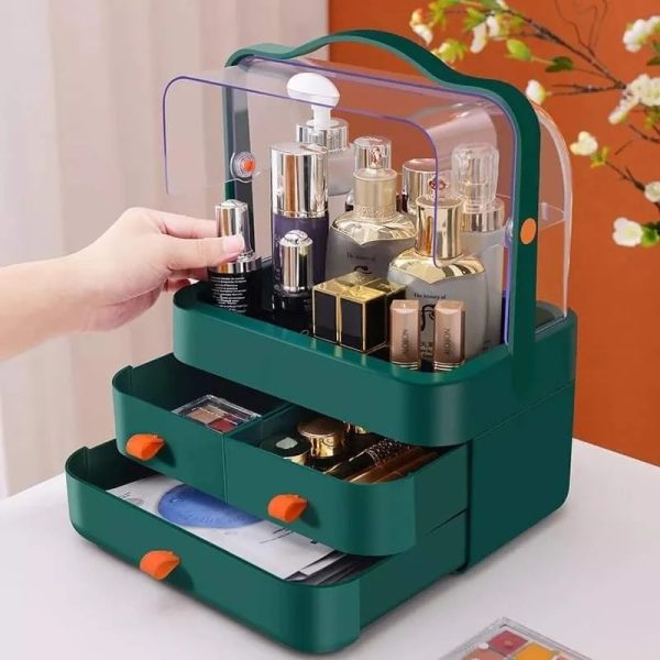 Multi-functional Acrylic Cosmetic Organizer with Multiple Drawers