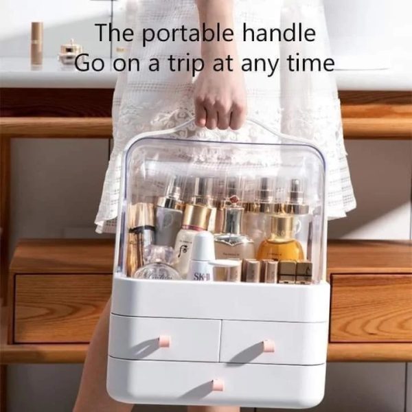 Multi-functional Acrylic Cosmetic Organizer with Multiple Drawers